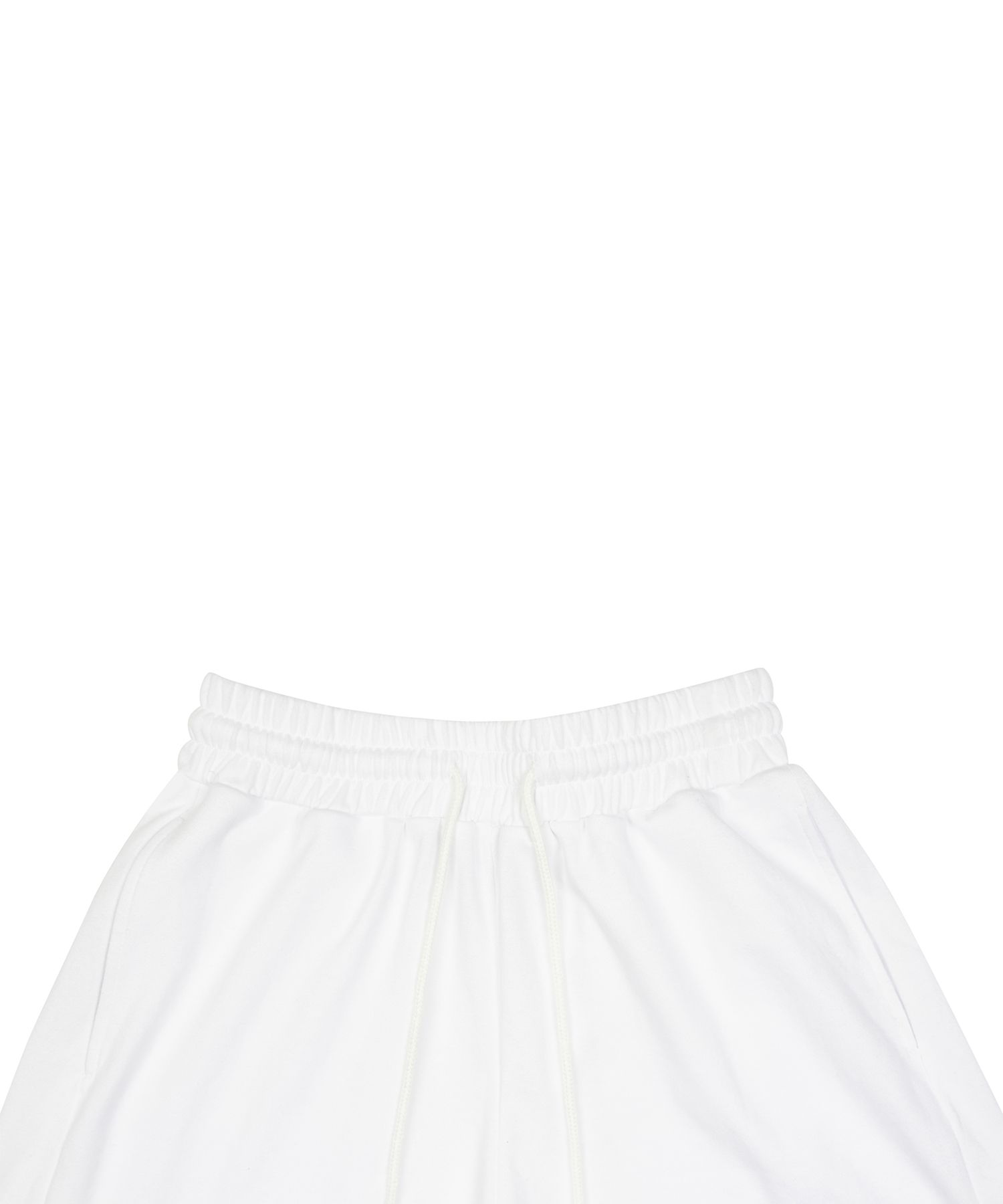MUSINSA | LUV IS TRUE CURVED L SET PANTS(WHITE)