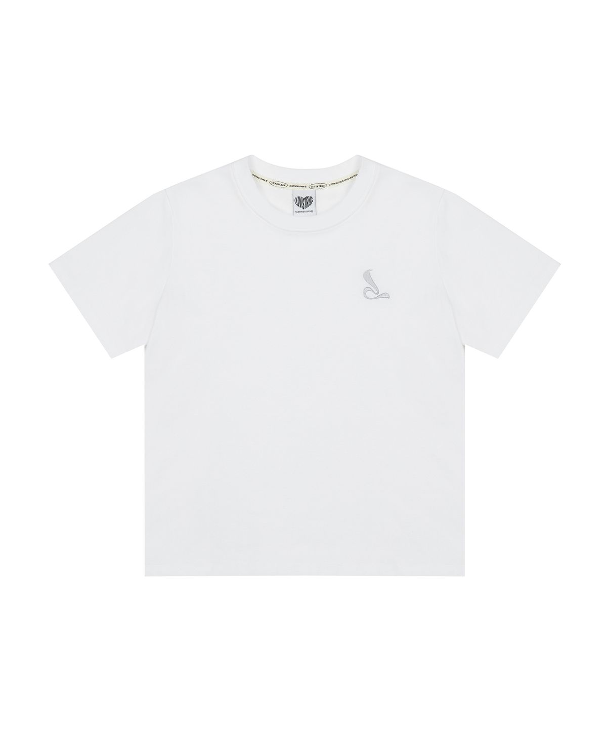 러브이즈트루(LUVISTRUE) CURVED L SET TEE(WHITE)