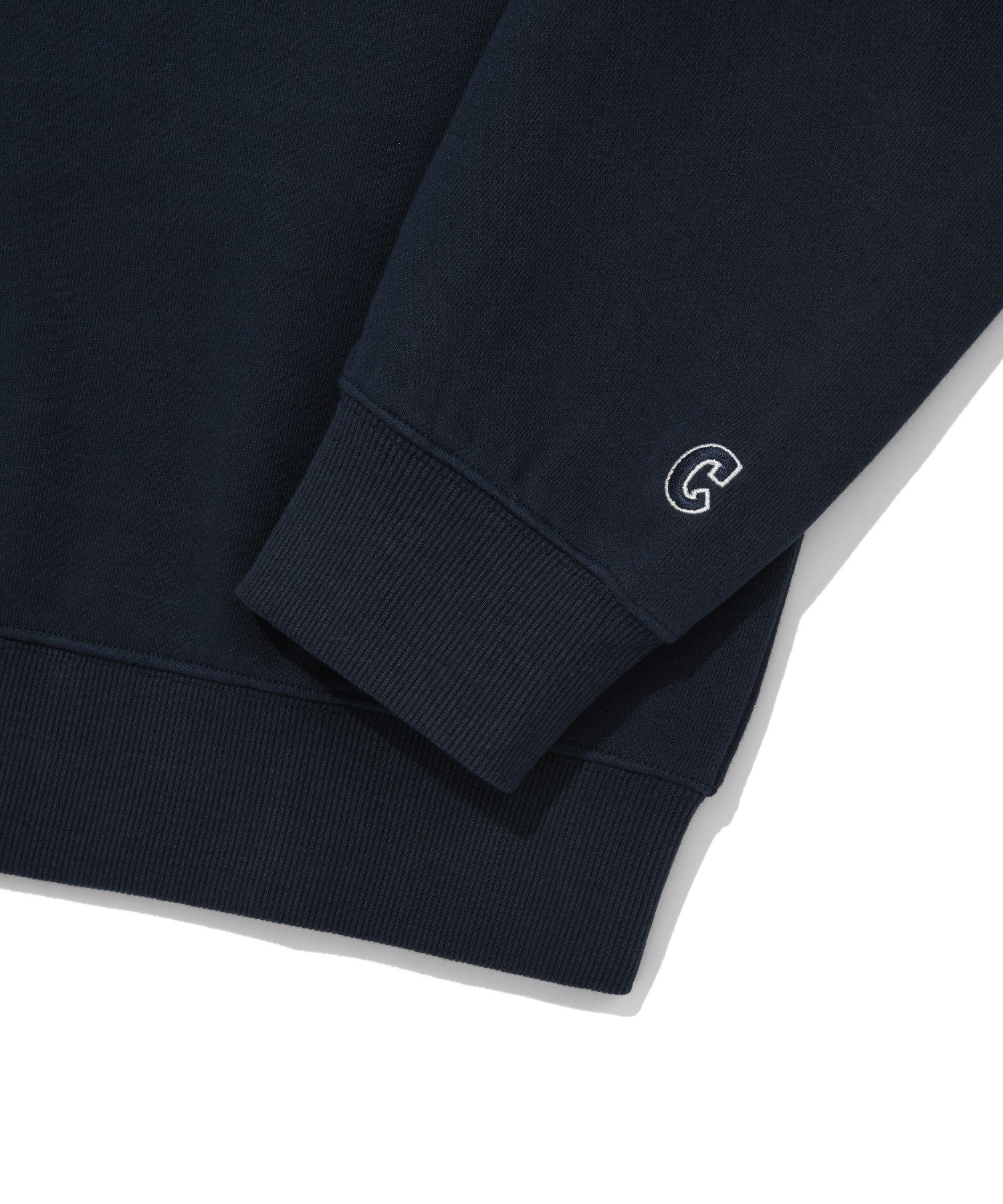 ★★COVERNAT★★ Authentic Logo Sweatshirt Navy CO2401CR16NA MUSINSA | COVERNAT C Logo Fleece Overfit Hoodie Navy