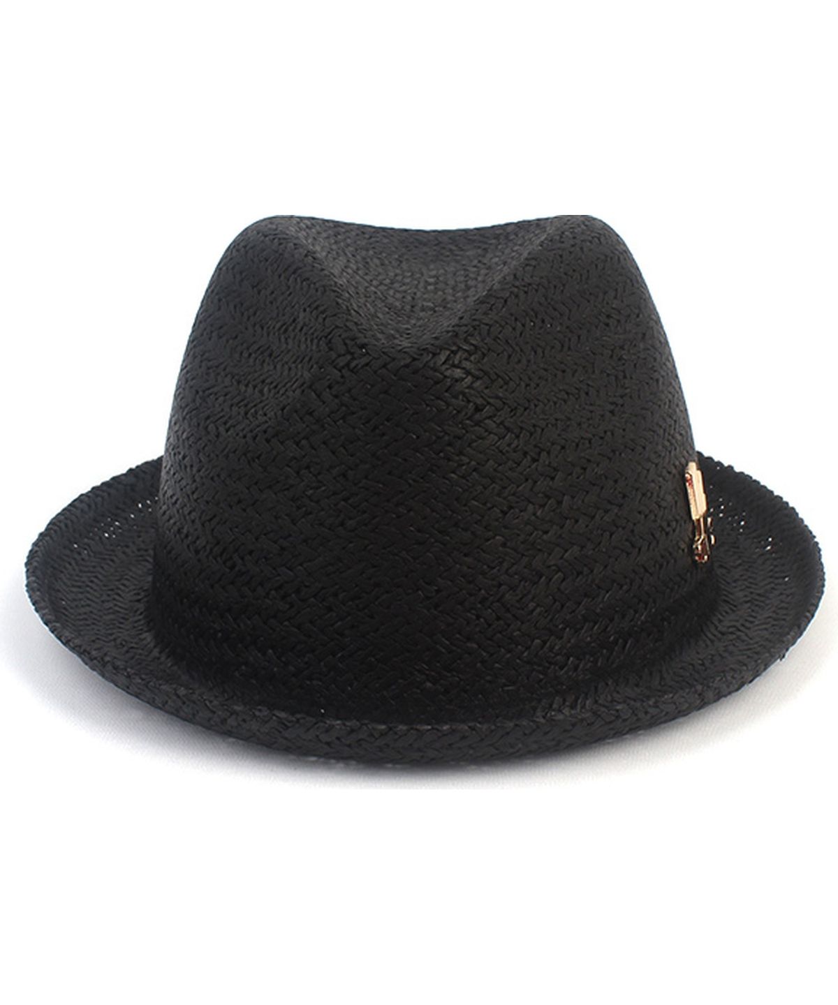 유니버셜 케미스트리(UNIVERSAL CHEMISTRY) Punk Simple Black Summer Fedora 여름페도라