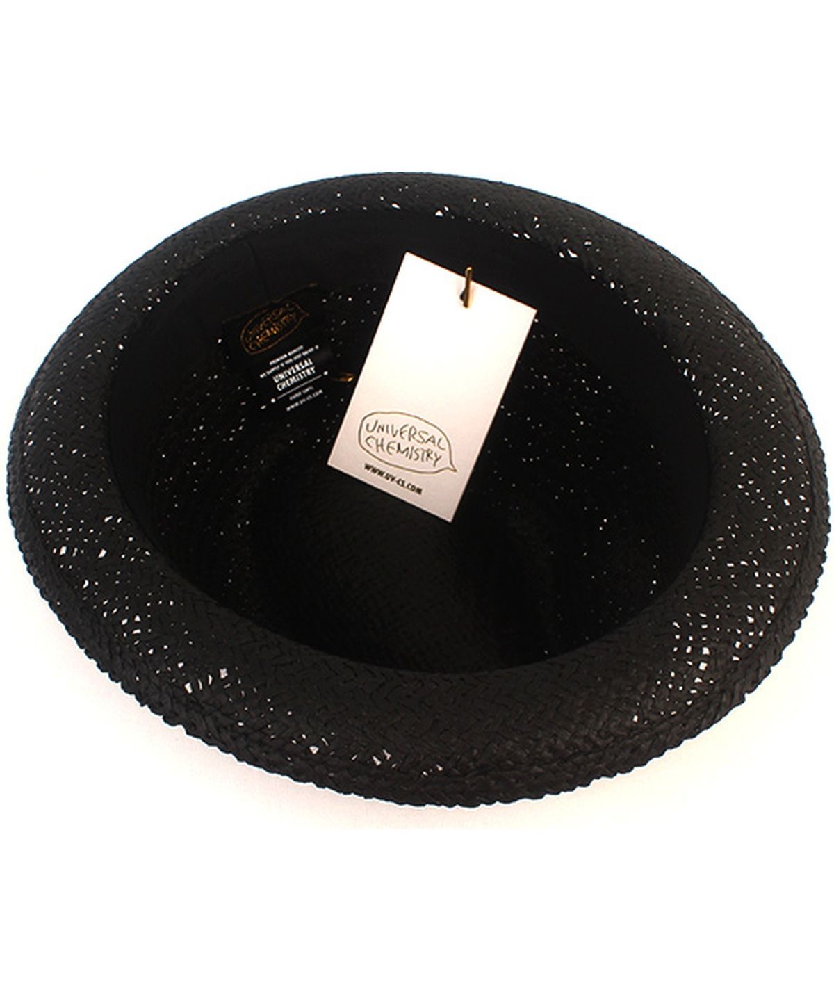 유니버셜 케미스트리(UNIVERSAL CHEMISTRY) Punk Simple Black Summer Fedora 여름페도라