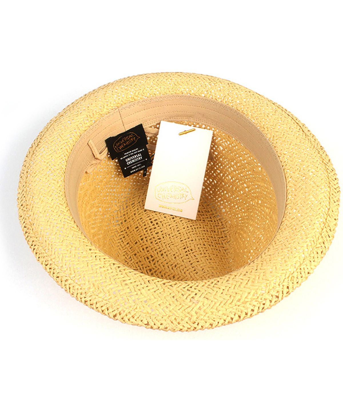 유니버셜 케미스트리(UNIVERSAL CHEMISTRY) Punk Simple Beige Summer Fedora 여름페도라
