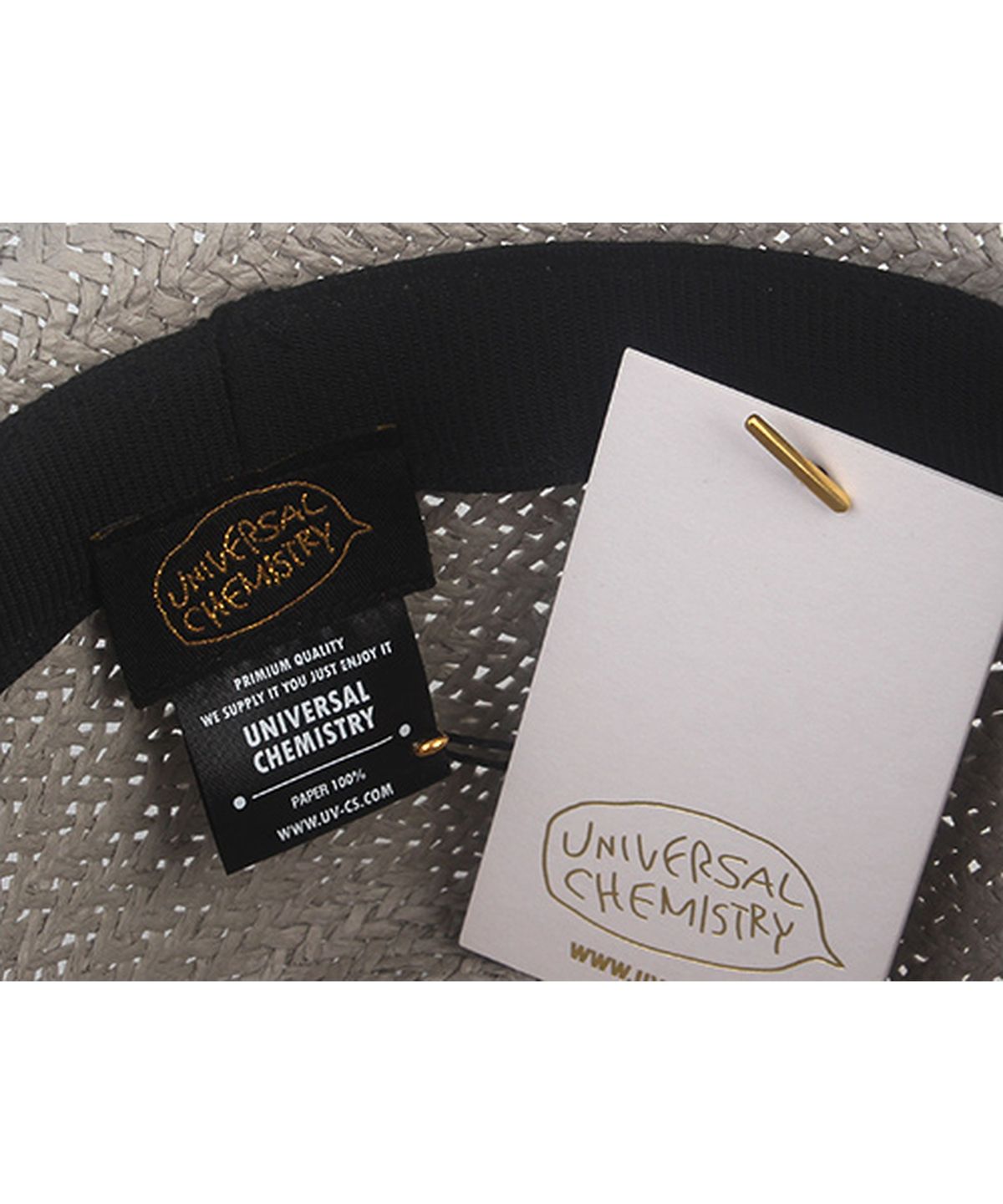 유니버셜 케미스트리(UNIVERSAL CHEMISTRY) Punk Simple Gray Summer Fedora 여름페도라