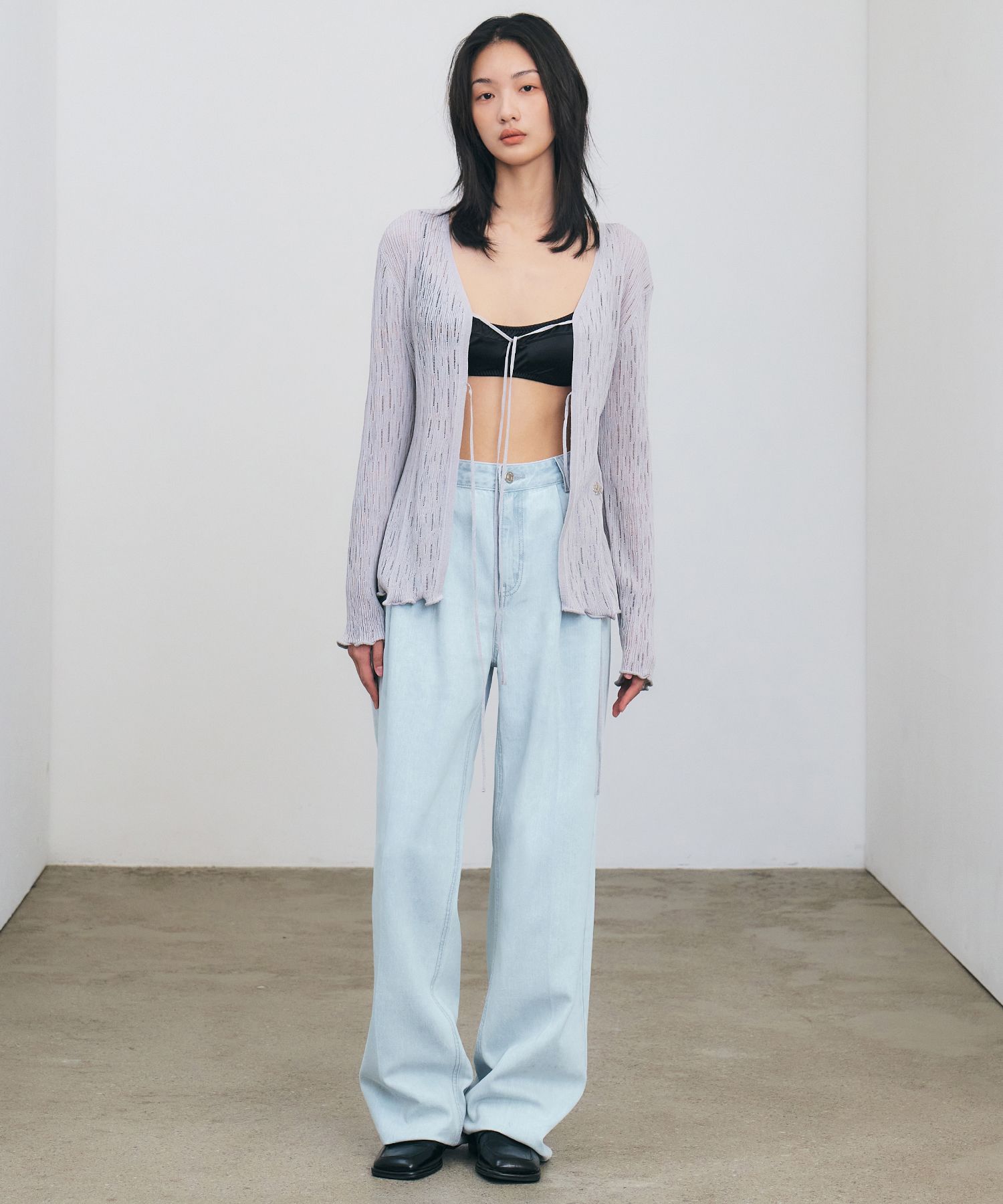 citybreeze★韓国★Tencel One Tuck Wide Pants LIGHT INDIGO citybreeze☆韓国☆Tencel One Tuck Wide Pants LIGHT INDIGO