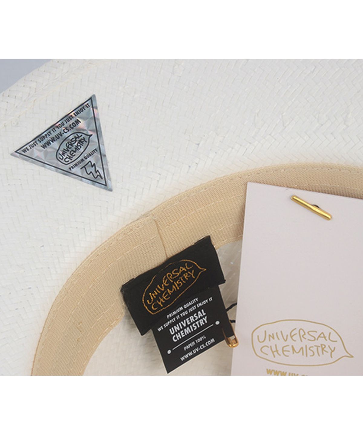 유니버셜 케미스트리(UNIVERSAL CHEMISTRY) Summer Gentle White Short Fedora 여름페도라