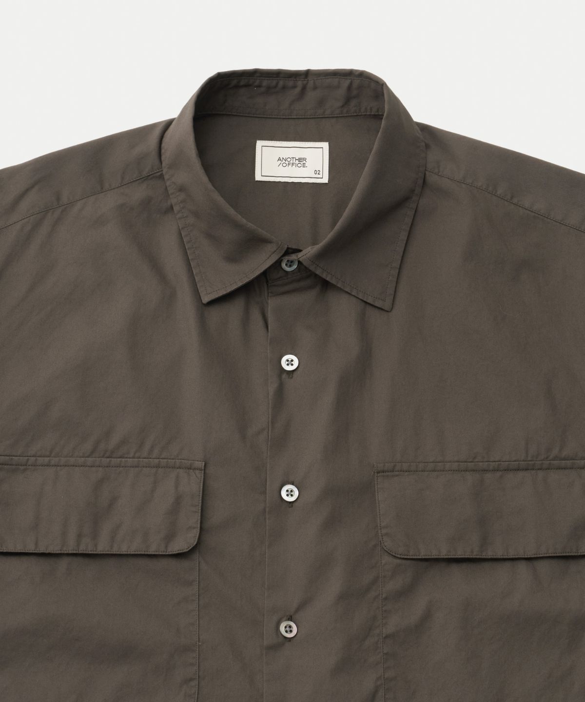 어나더 오피스(ANOTHER OFFICE) Volume Shirt (Mild Brown)