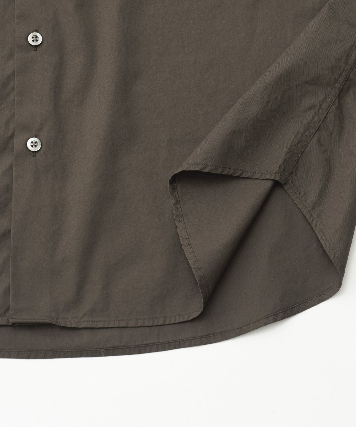 어나더 오피스(ANOTHER OFFICE) Volume Shirt (Mild Brown)