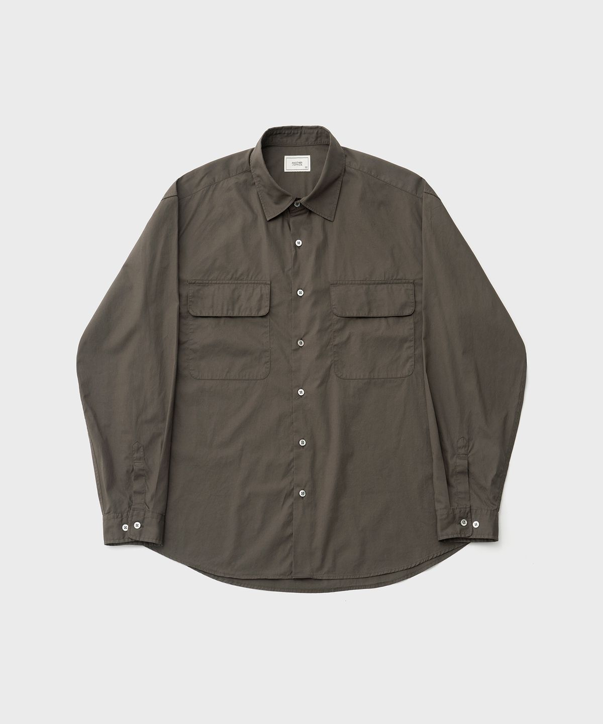 어나더 오피스(ANOTHER OFFICE) Volume Shirt (Mild Brown)
