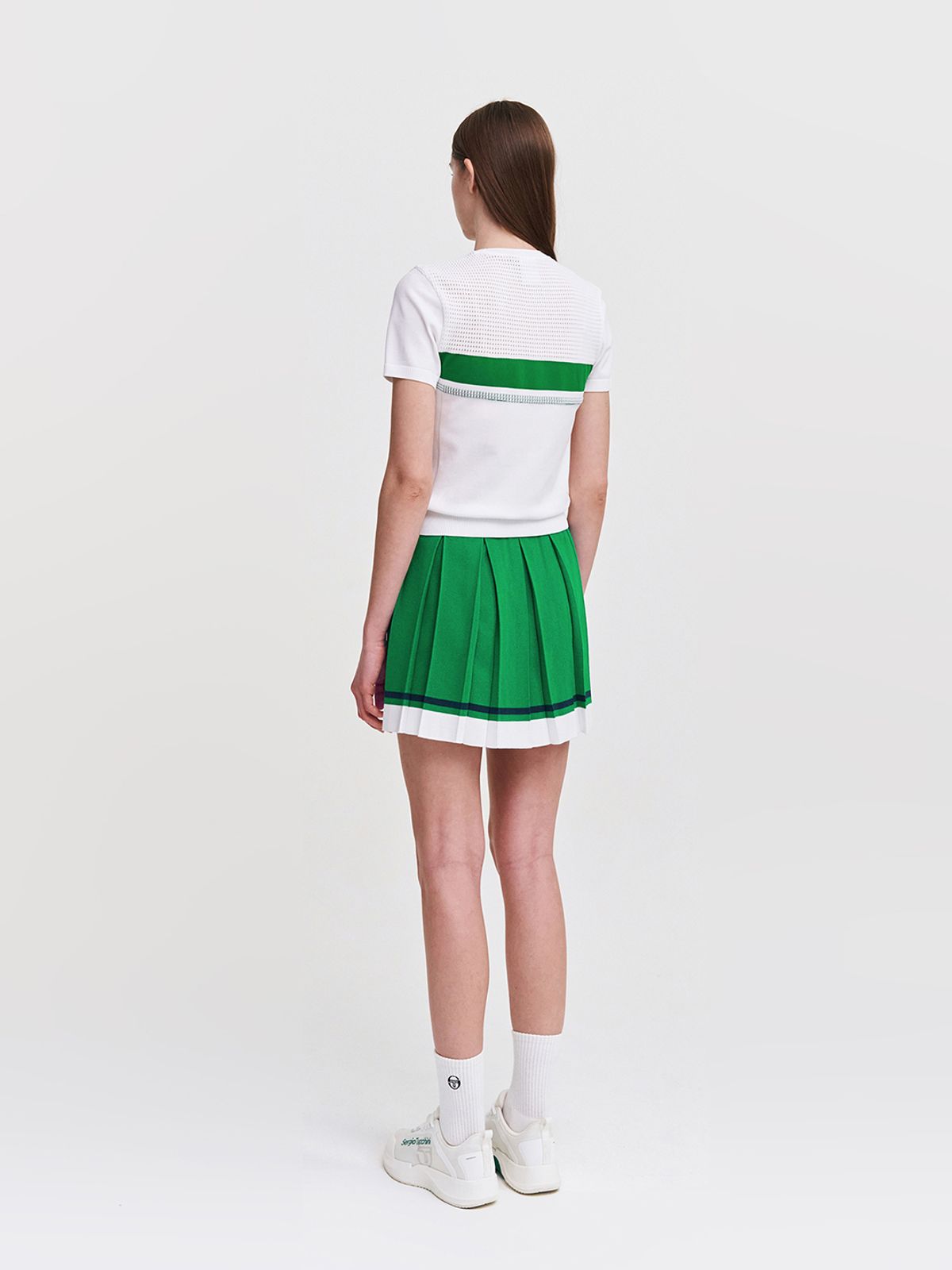 세르지오 타키니(SERGIO TACCHINI) W 고트 다마린도 반팔 풀오버 (White)
