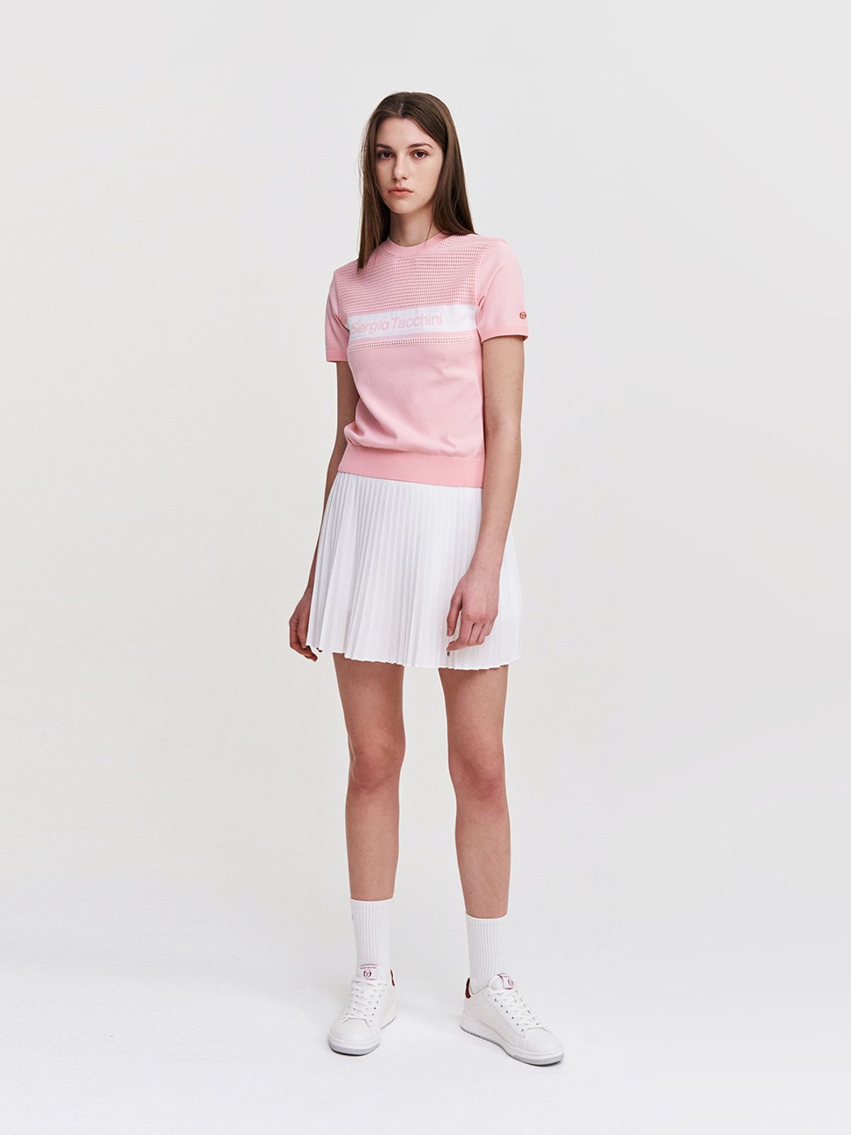 세르지오 타키니(SERGIO TACCHINI) W 고트 다마린도 반팔 풀오버 (L.Pink)