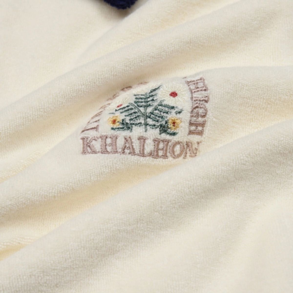 깔롱 골프(KHALHON) 테리 숏 슬리브 집업 (크림)