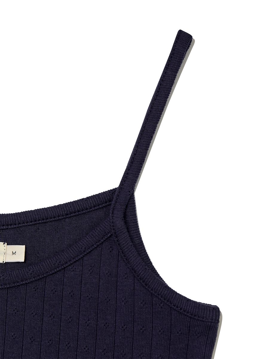 ★GLOWNY★ PROVINCE EYELET TANK NAVY MUSINSA | GLOWNY PROVINCE EYELET TANK (NAVY)