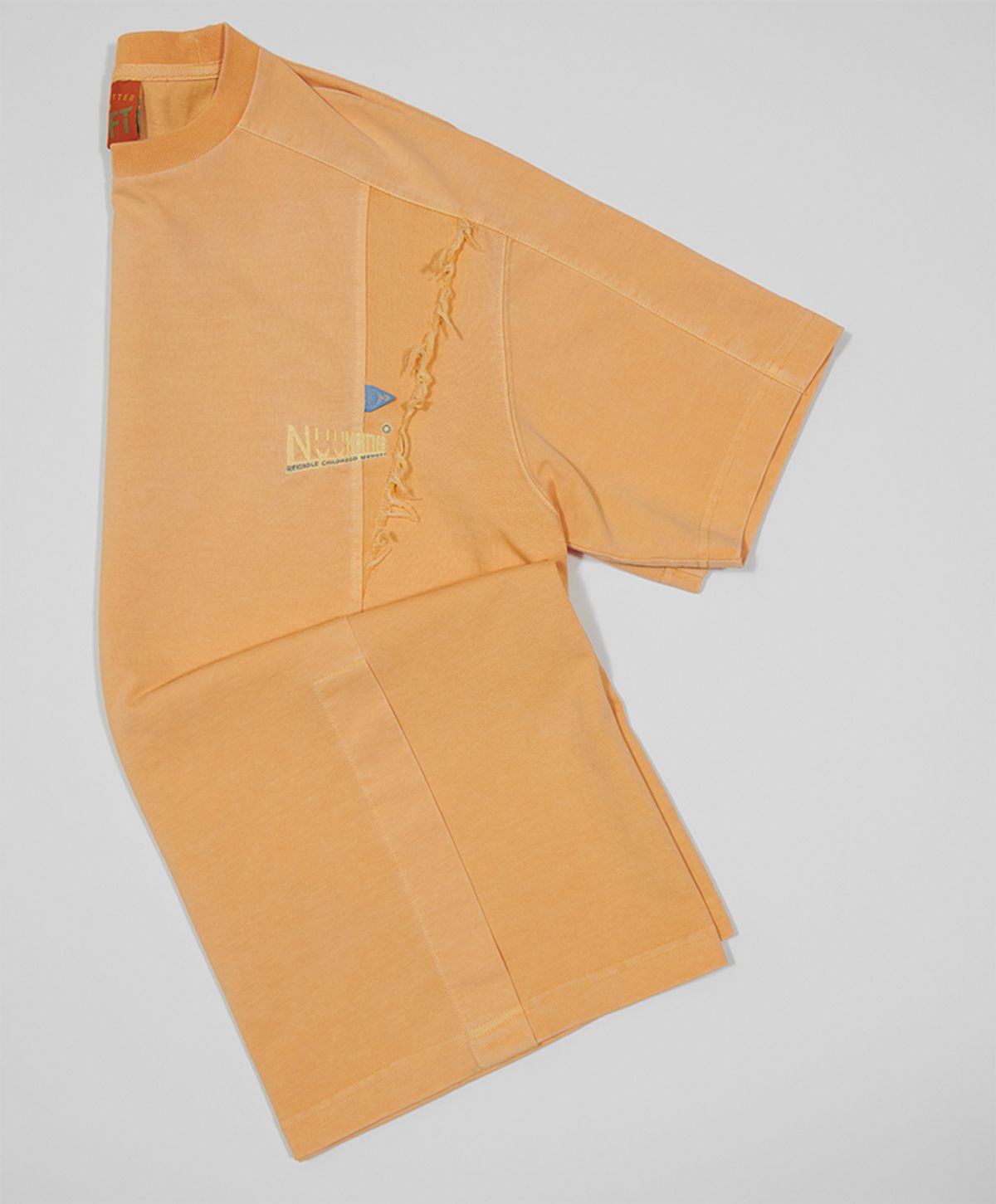 누크피터(NUUKFITTER) PENNANT WASHING T-SHIRT [ORANGE]