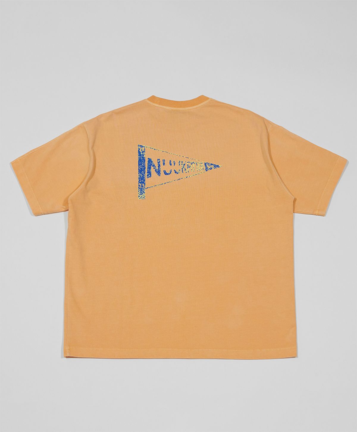누크피터(NUUKFITTER) PENNANT WASHING T-SHIRT [ORANGE]
