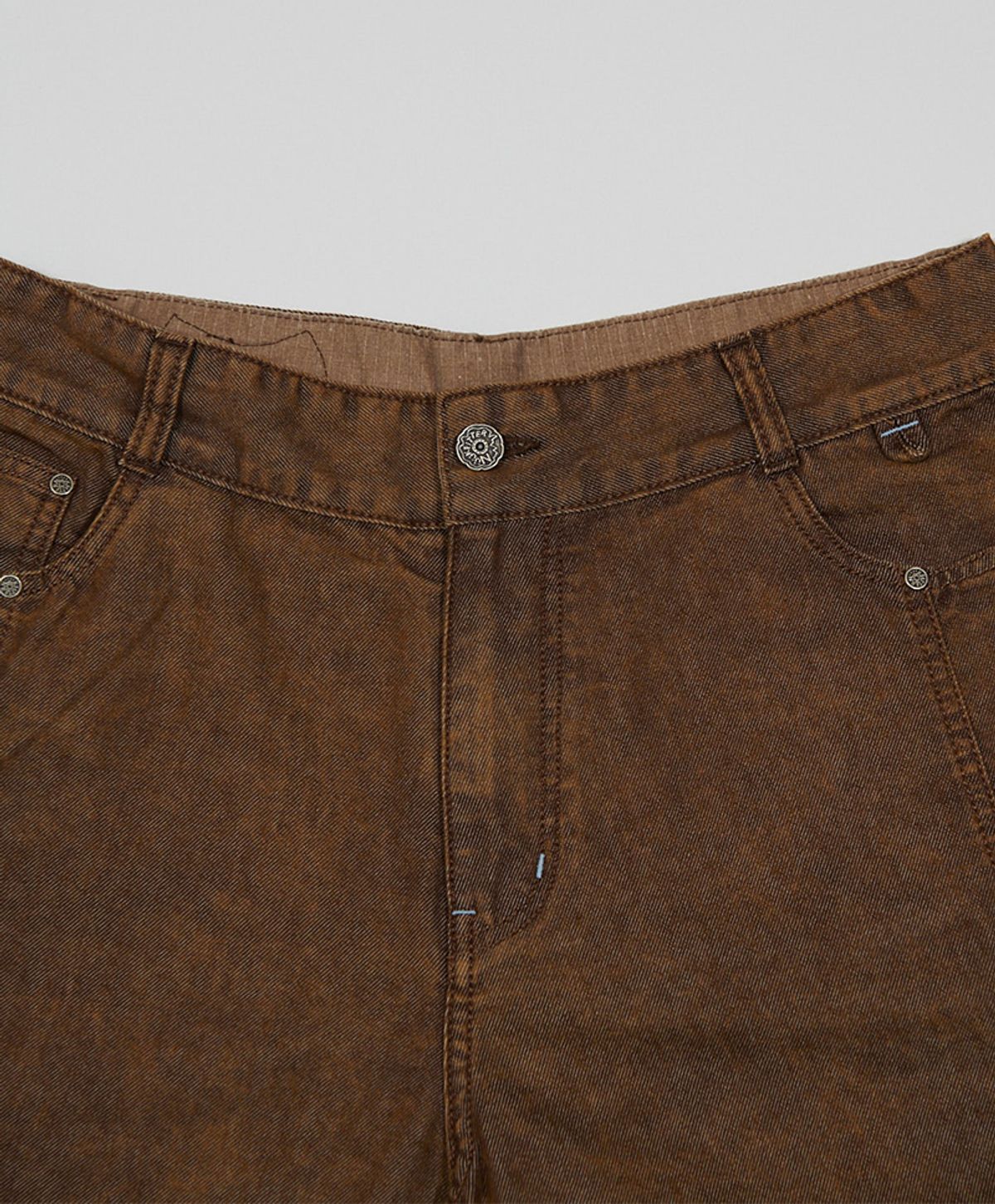 누크피터(NUUKFITTER) COLOR DYEING WILD SHORTS_WOMEN [BROWN]