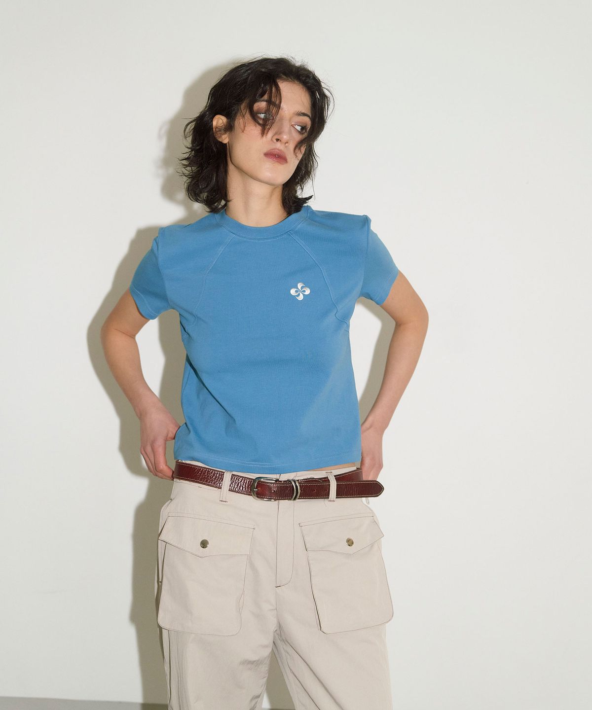 헤레틱(HERETIC) WAVE BASIC T-SHIRT / blue