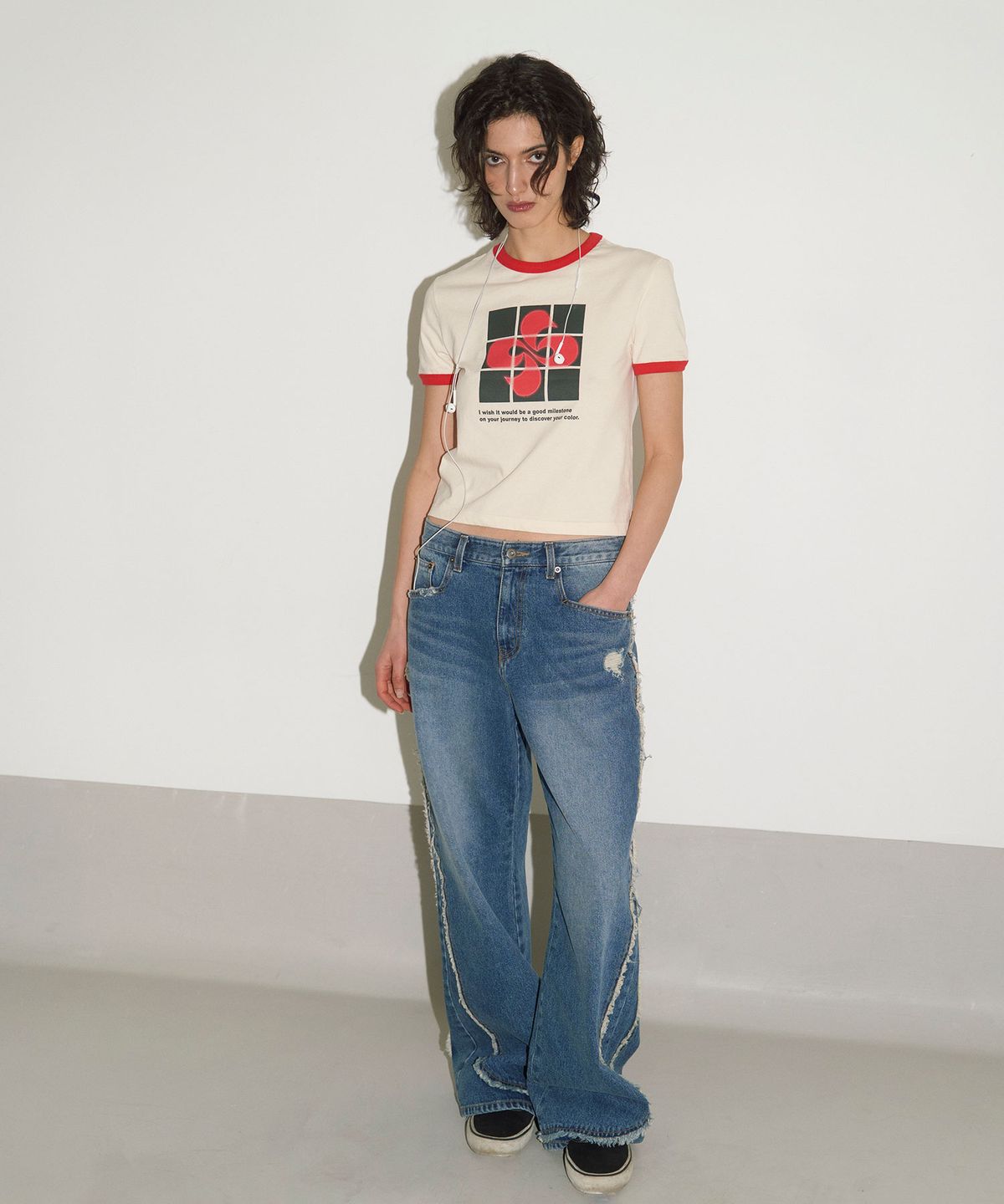 헤레틱(HERETIC) PUZZLE RINGER T-SHIRT / ivory