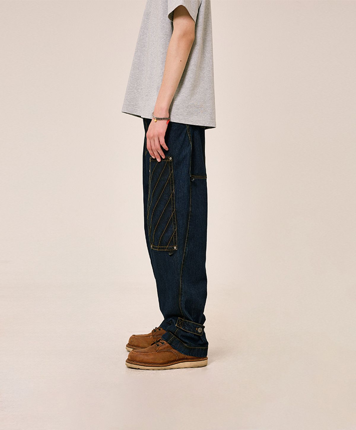 누크피터(NUUKFITTER) BUSH JEANS (WAX COATING) [BLUE]