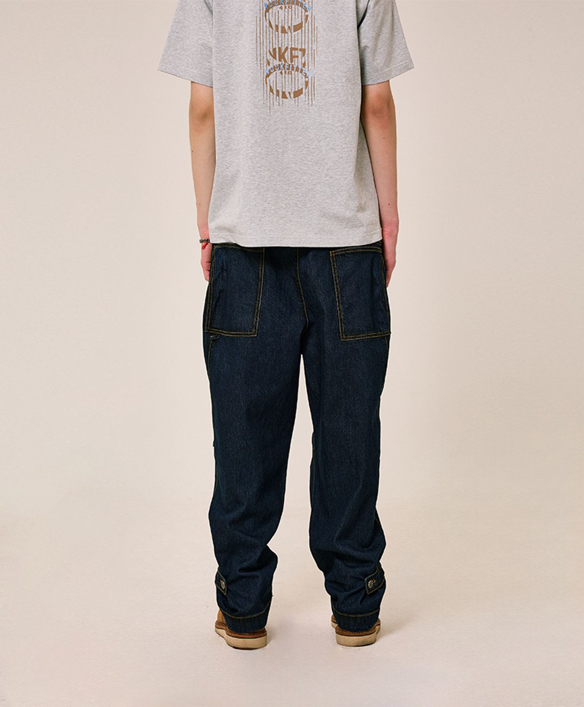 누크피터(NUUKFITTER) BUSH JEANS (WAX COATING) [BLUE]
