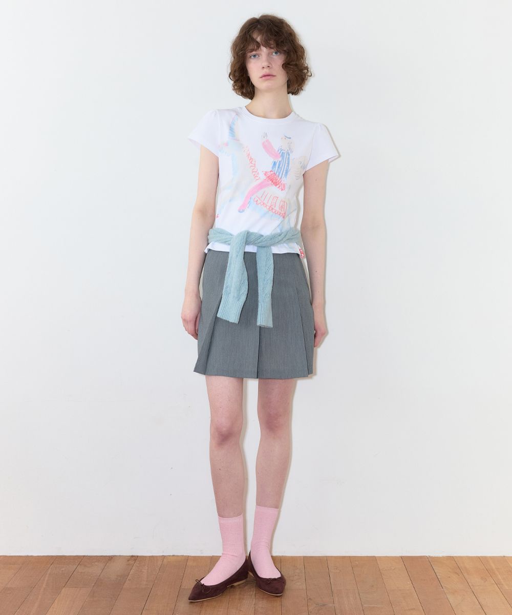 【TypeService】Soft Embroidery T-Shirt★ILLITイロハ着用 MUSINSA公式 | SINOON [ILLIT IROHA wearing] Big Unicorn Puff