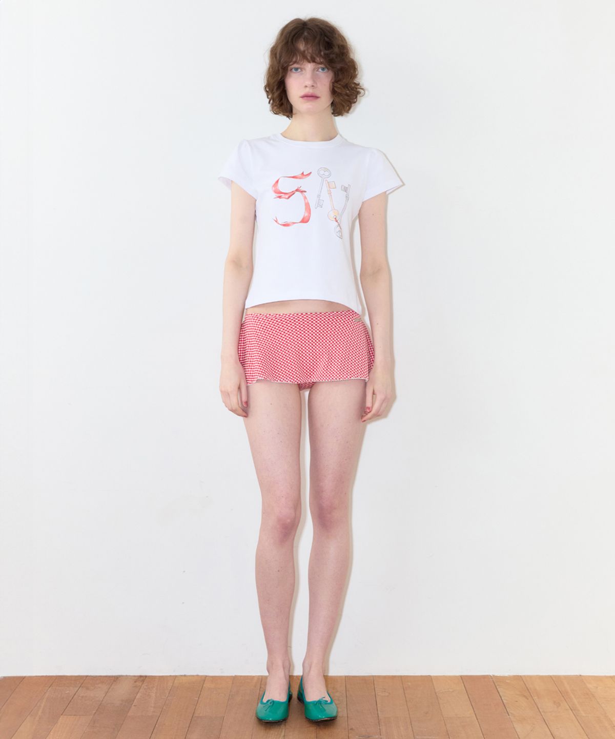 시눈(SINOON) SN Ribbon Puff T-Shirt (White)