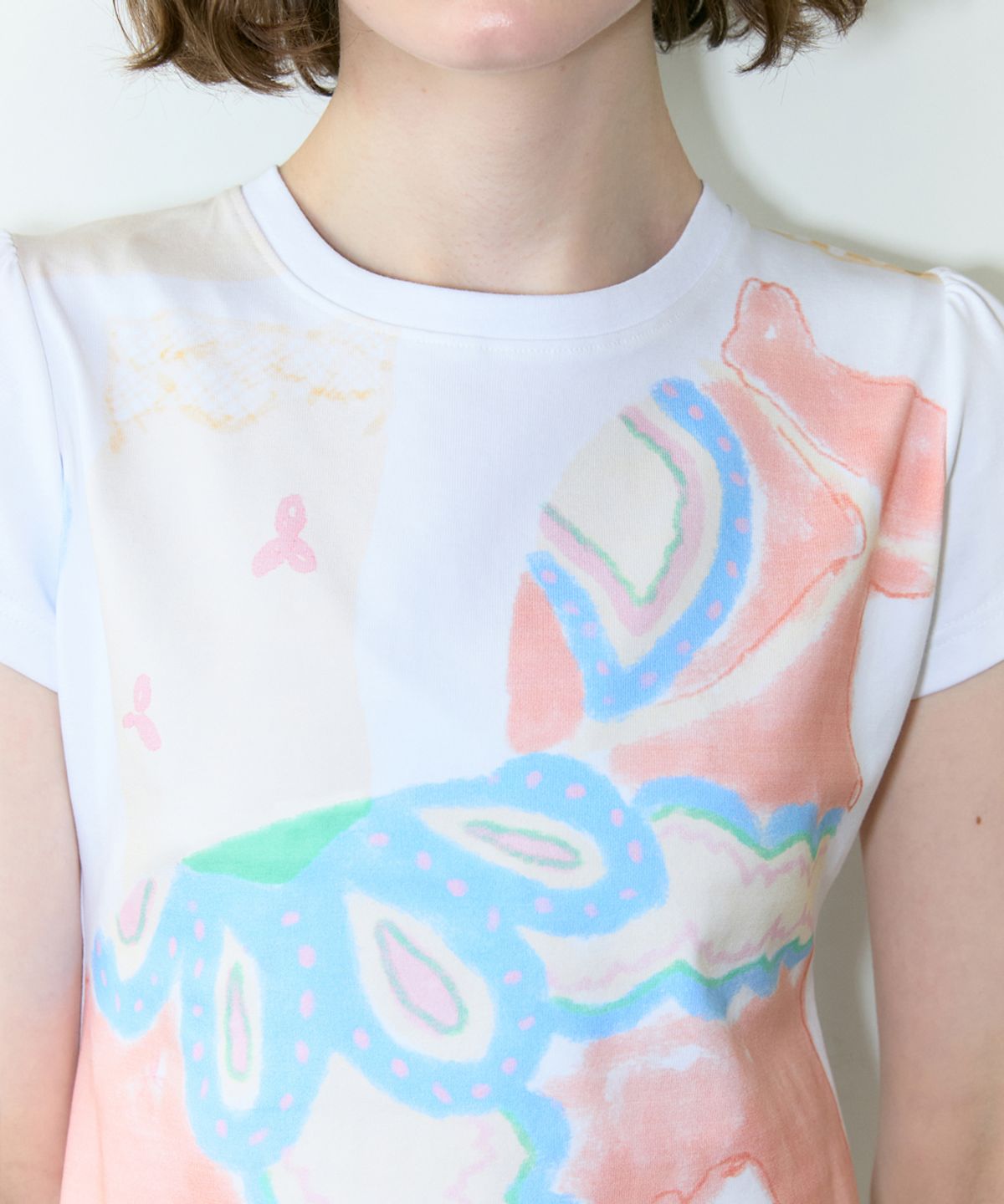시눈(SINOON) Big Pony Toy Puff T-Shirt (White)