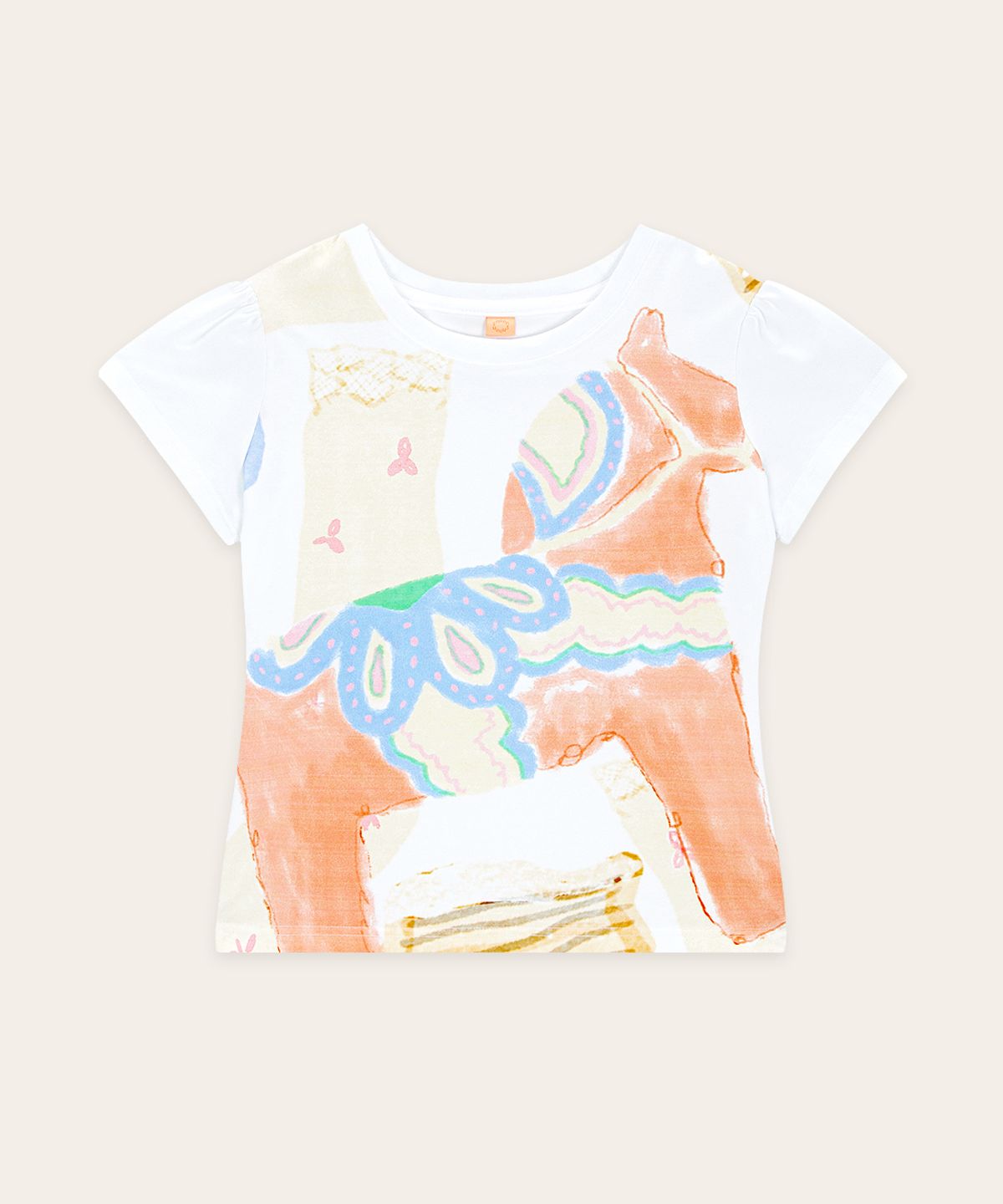 시눈(SINOON) Big Pony Toy Puff T-Shirt (White)