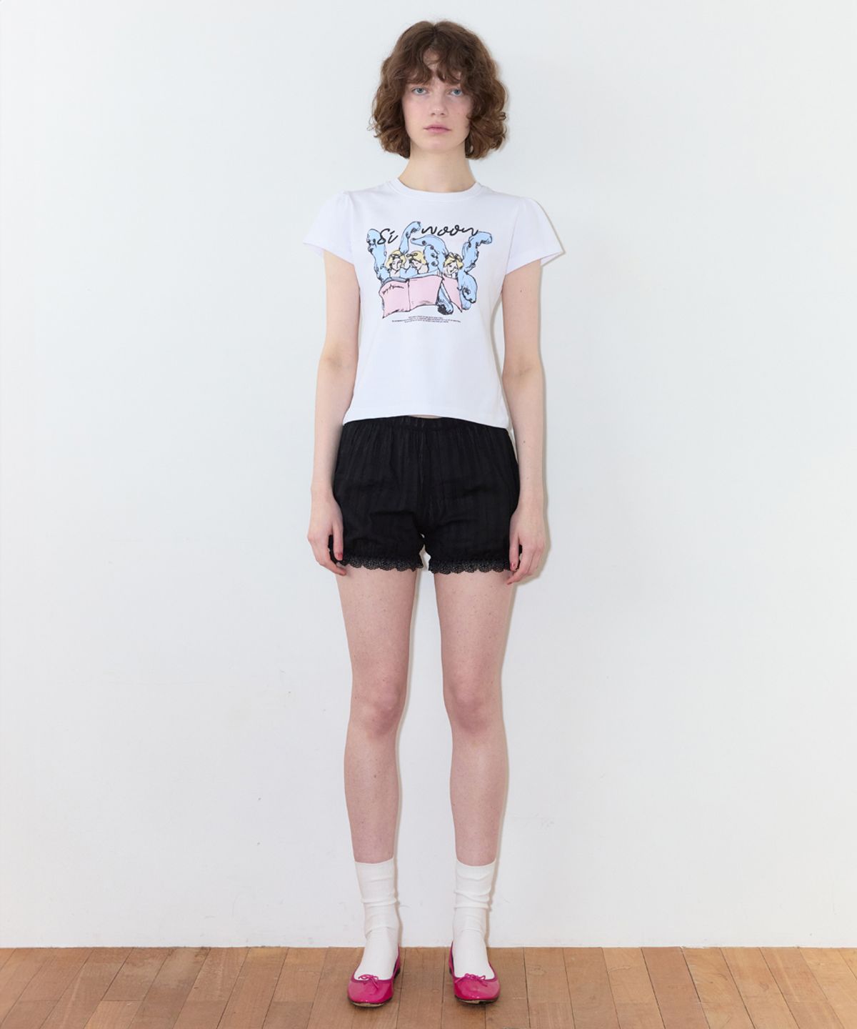시눈(SINOON) Sinoon Angel Puff T-Shirt (White)