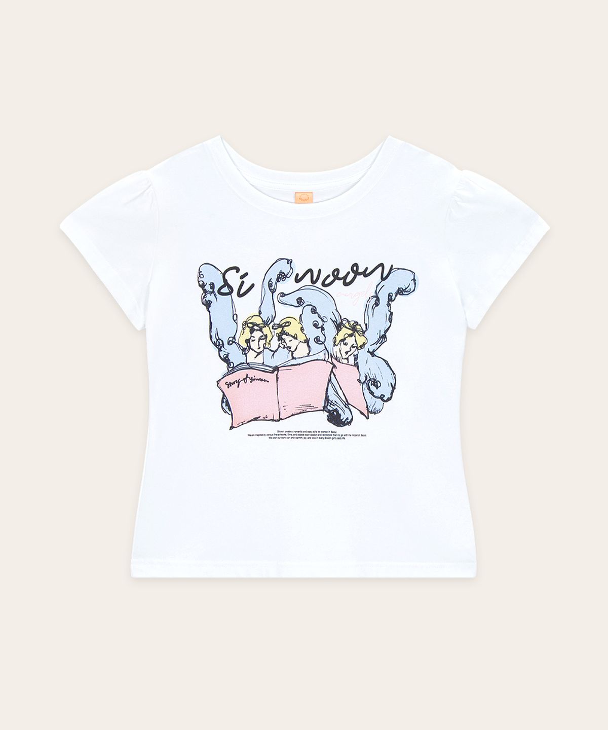 시눈(SINOON) Sinoon Angel Puff T-Shirt (White)