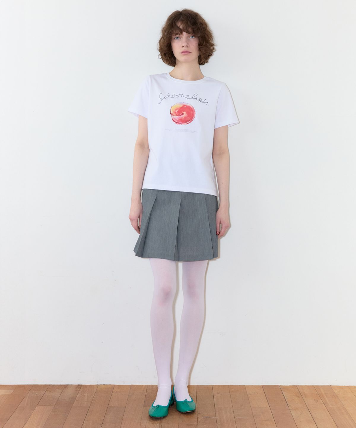 시눈(SINOON) Summer Apple T-Shirt (White)