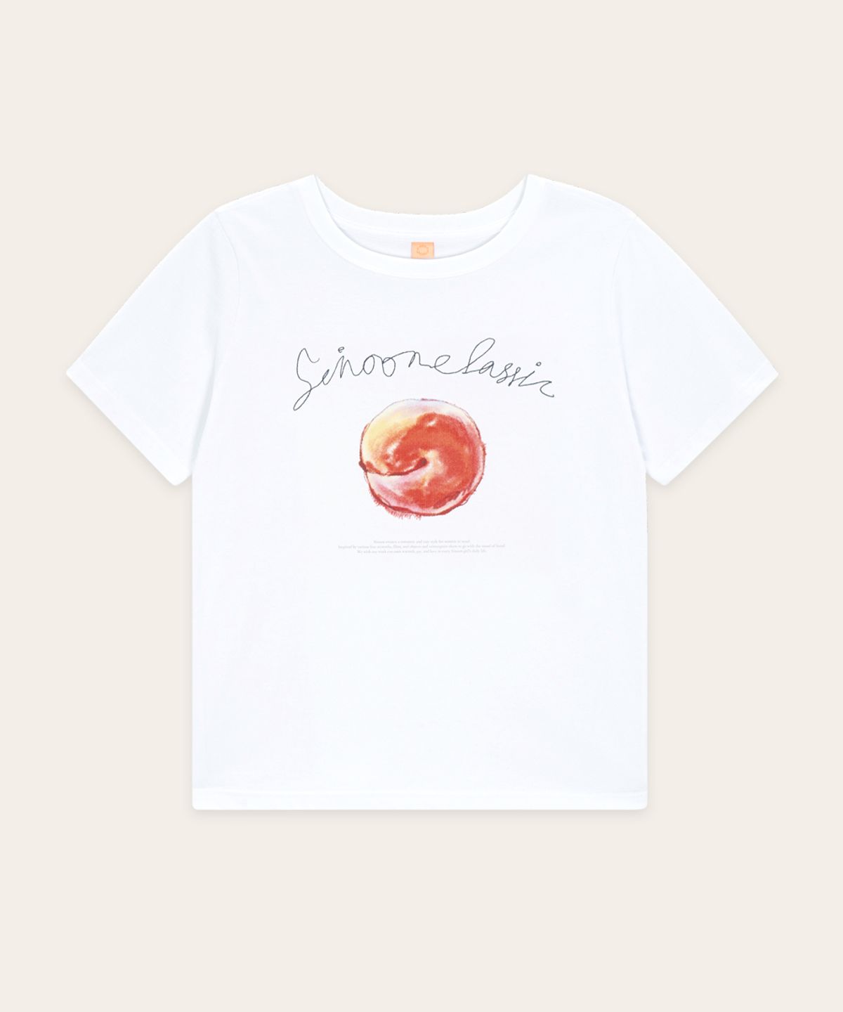 시눈(SINOON) Summer Apple T-Shirt (White)