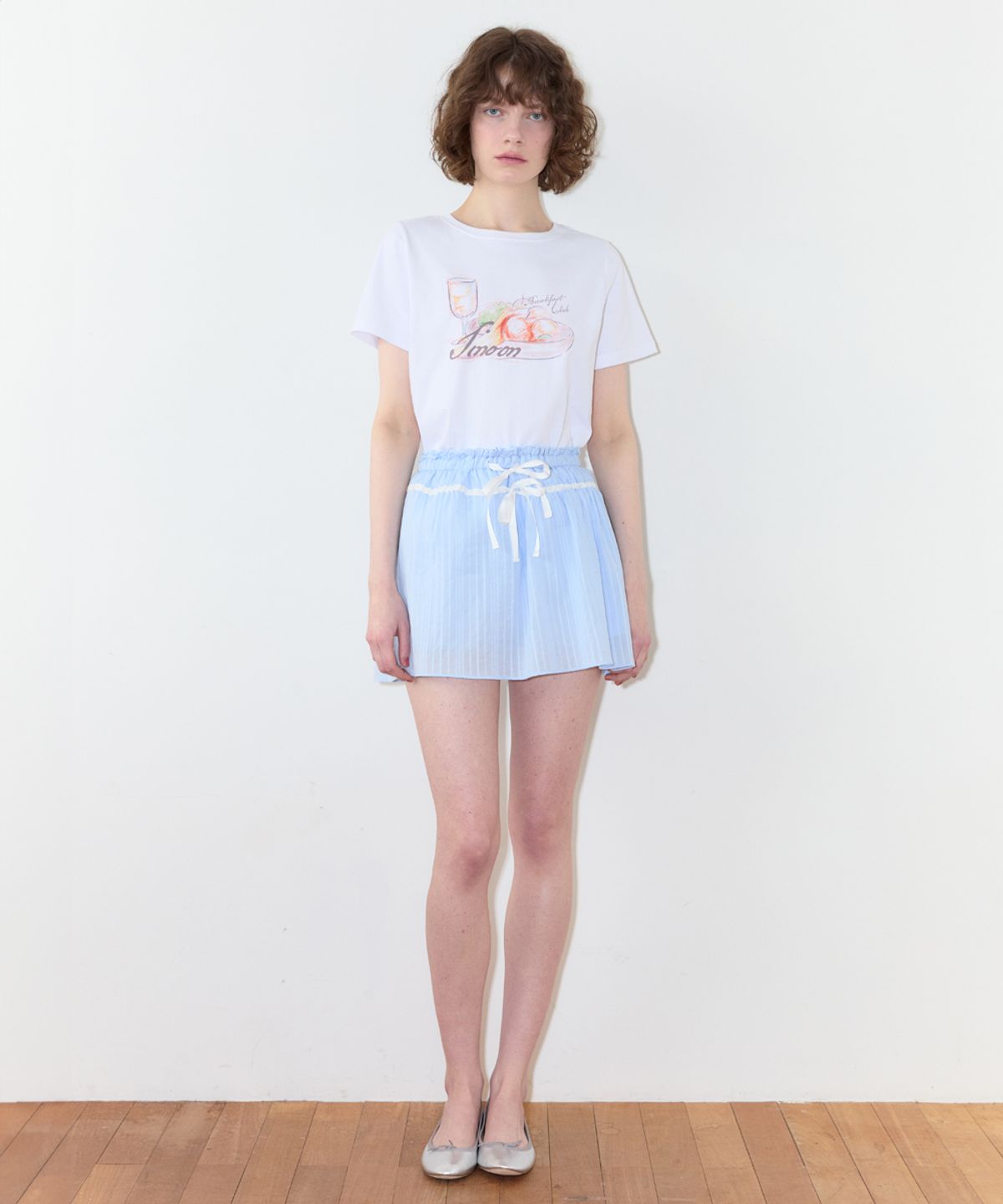 시눈(SINOON) Sinoon Breakfast Club T-Shirt (White)