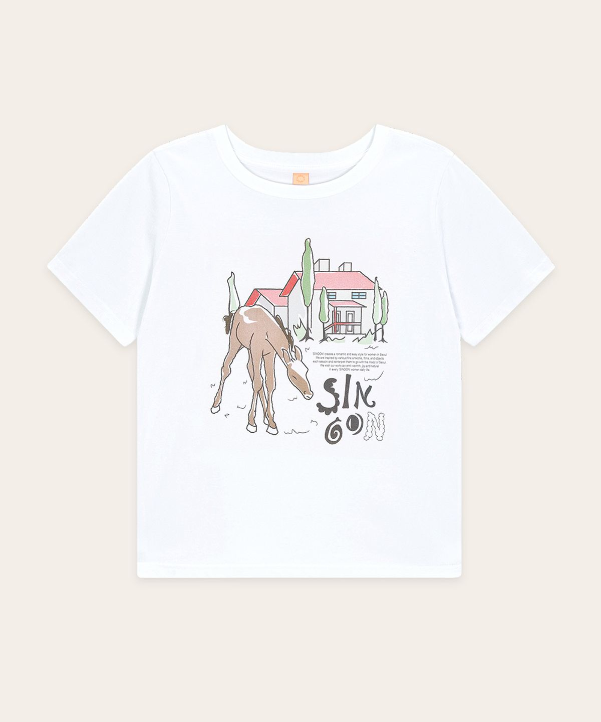 시눈(SINOON) Daily Farm T-Shirt (White)