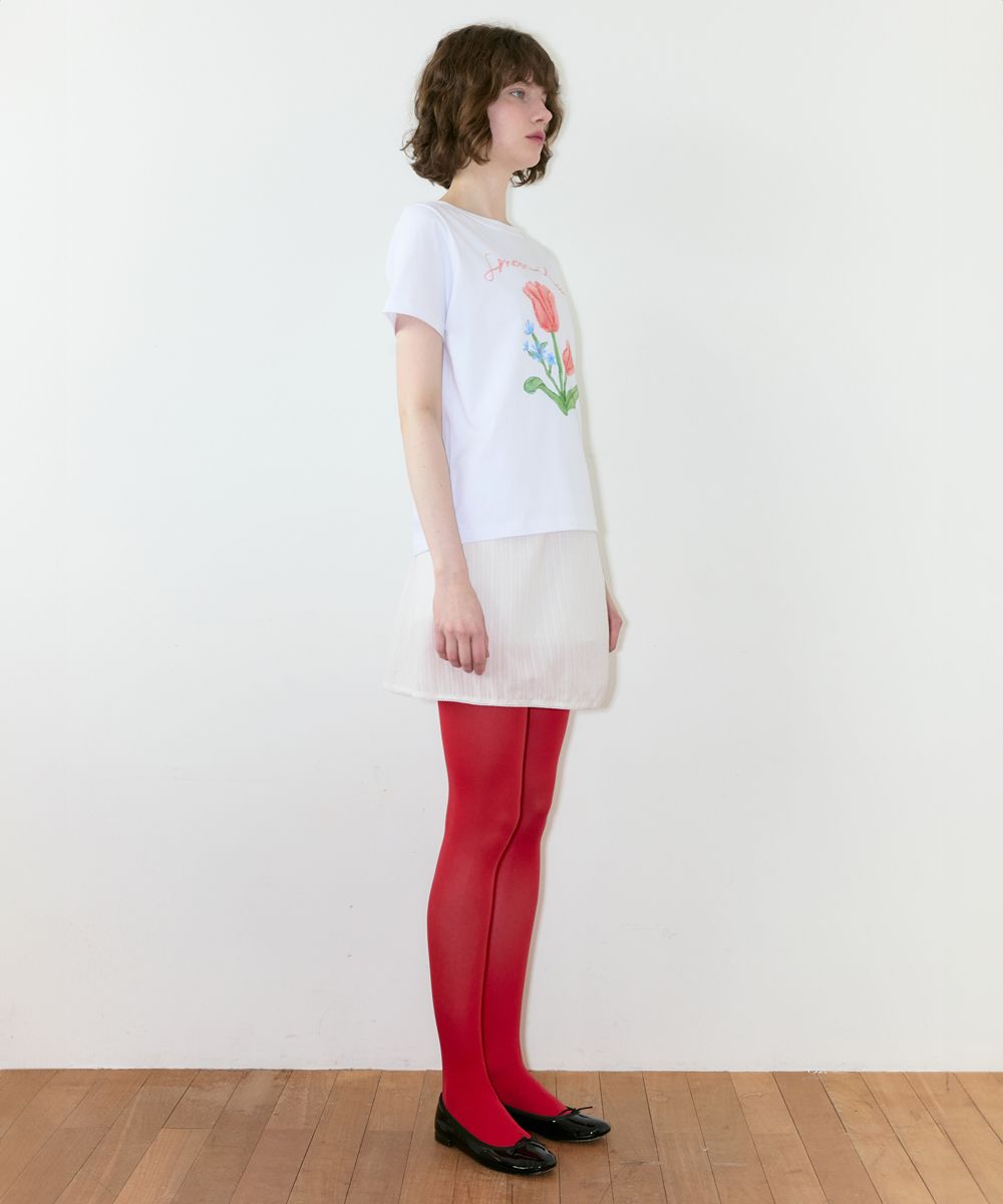 【Sinoon】★ 韓国人気 ★ Multi Flower T-Shirts ★ SINOON