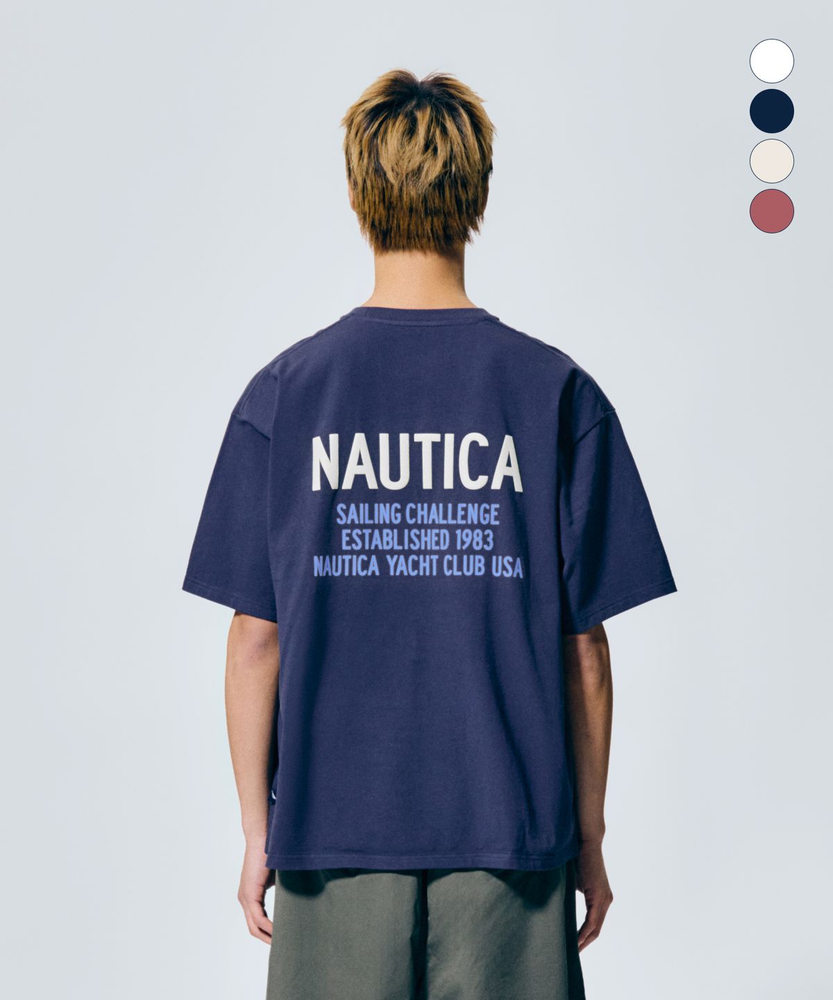 노티카(NAUTICA) 세일링 요트 클럽 티셔츠(4colors) NTS4806