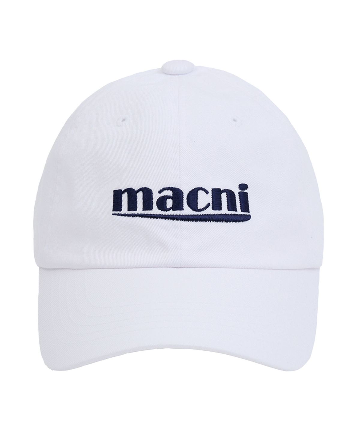 마크니(MACNI) SIGNATURE LOGO BALL CAP_WHITE