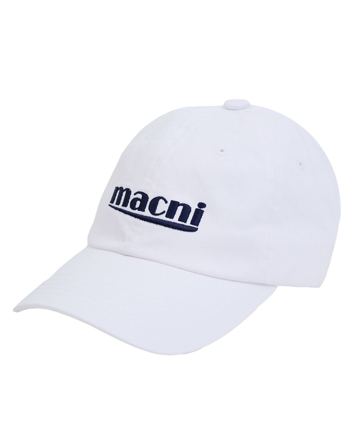 마크니(MACNI) SIGNATURE LOGO BALL CAP_WHITE