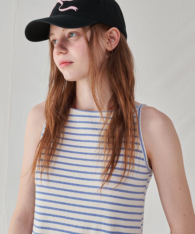 ワンピース RONRON BOATNECK SLEEVELESS LONG DRESS BLUE STRIPE RR24BOP325 MUSINSA | RONRON BOATNECK SLEEVELESS LONG DRESS BLUE STRIPE