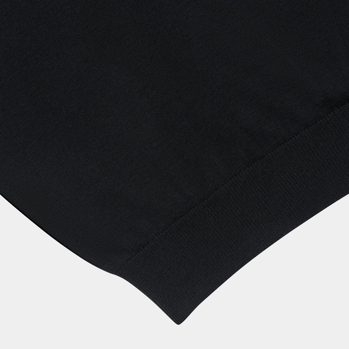 베르노(VERNO) 24SS Cashtouch saddle sleeve polo knit Black