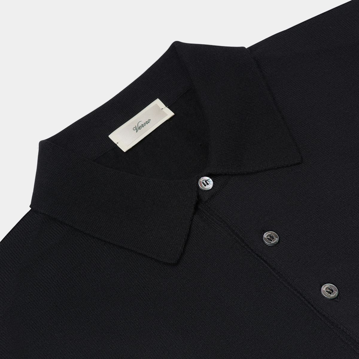 베르노(VERNO) 24SS Essential Polo Knit Black