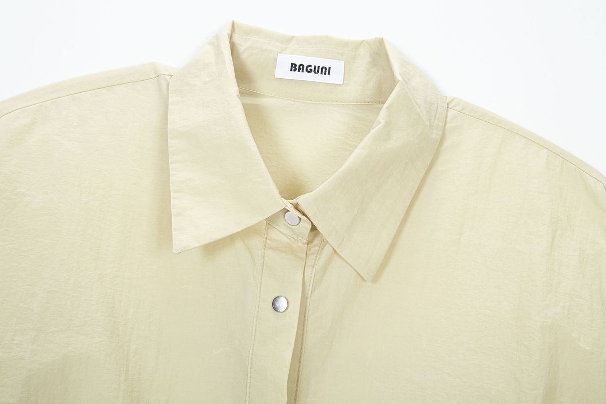 샐러드바구니(SALAD BAGUNI) Stopper Crop Shirt - yellow beige