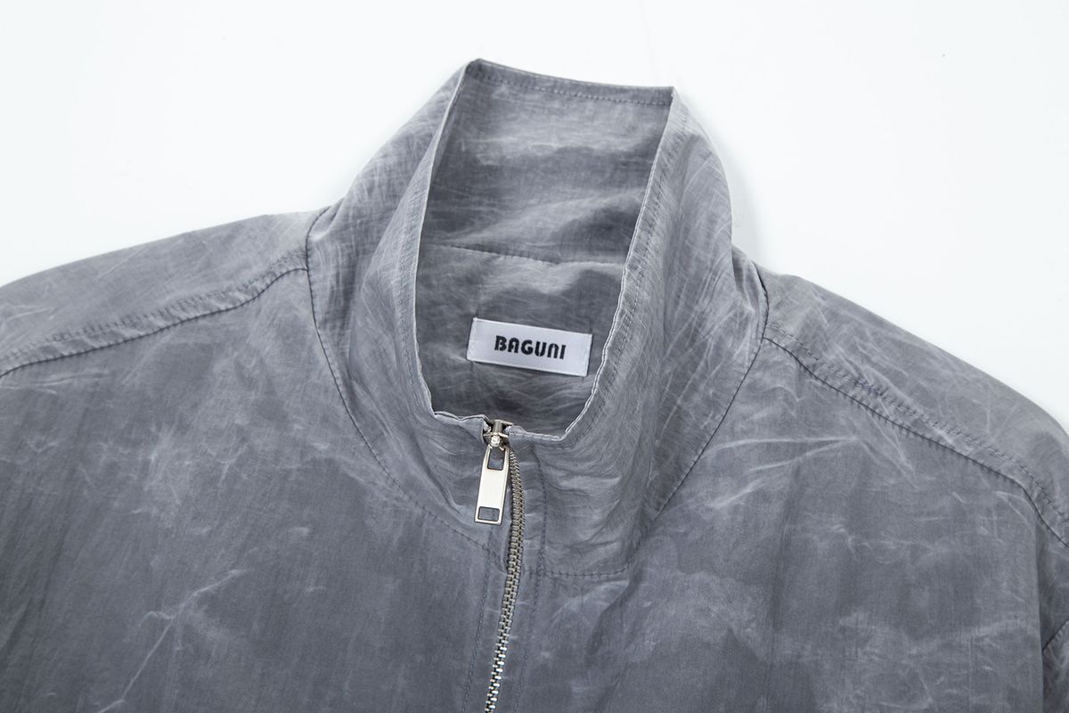 샐러드바구니(SALAD BAGUNI) Stone Coated Blouson Jacket - gray