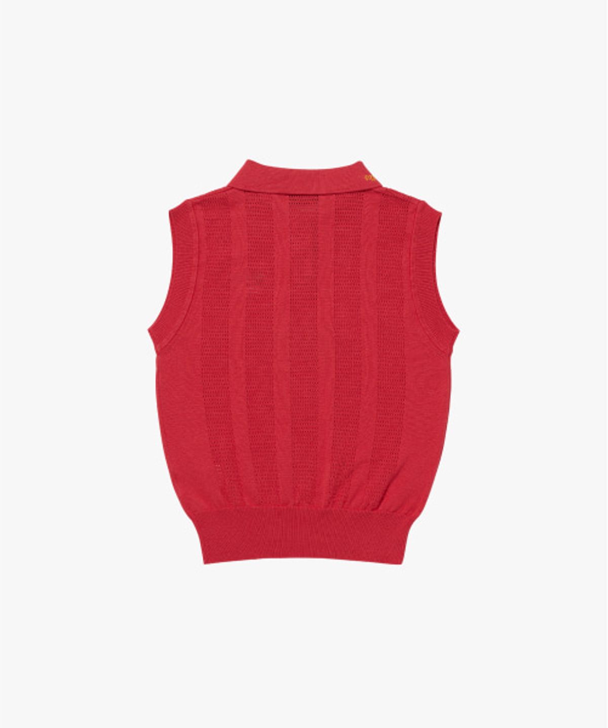매드캐토스 컨트리클럽(MADCATTOS COUNTRY CLUB) MCC W COLLAR LETTERING VEST-RED