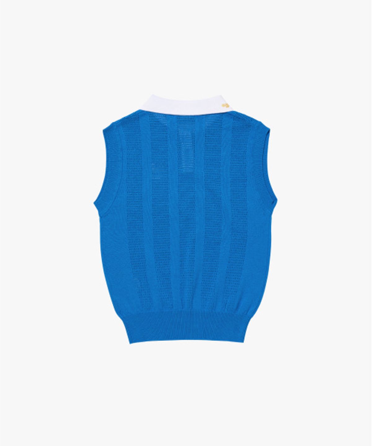 매드캐토스 컨트리클럽(MADCATTOS COUNTRY CLUB) MCC W COLLAR LETTERING VEST-BLUE