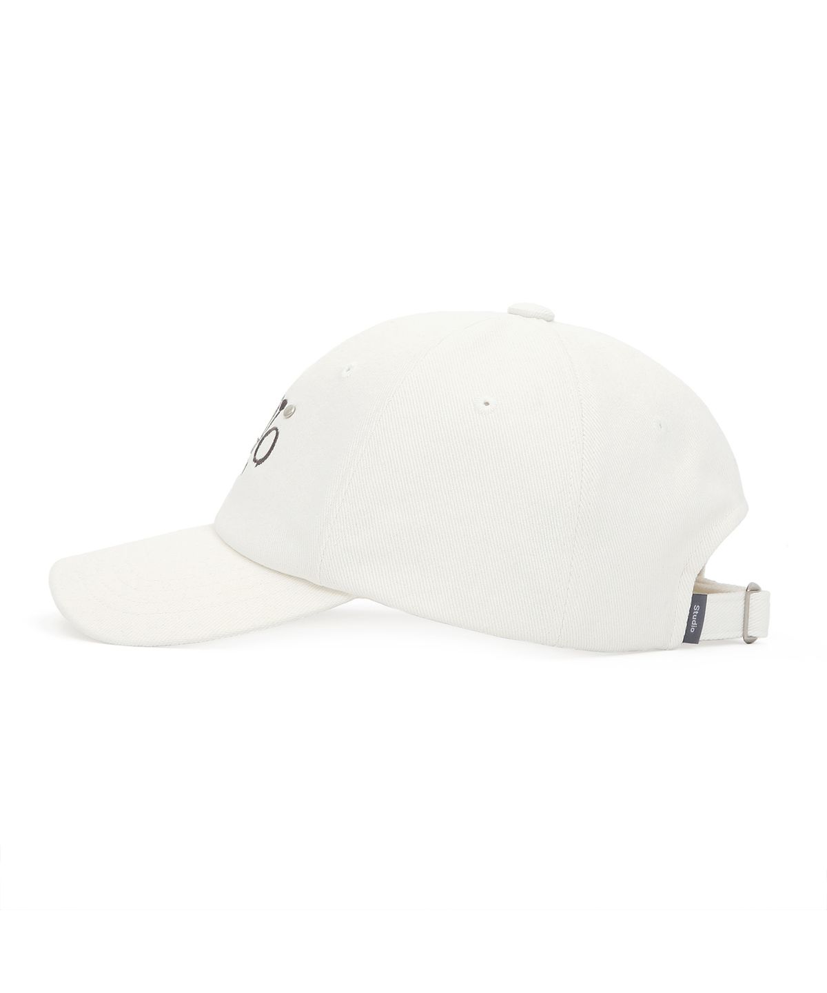 언더컨트롤 스튜디오(UNDERCONTROL STUDIO) 스터드 로고 볼캡 BALL CAP / JEWEL STUD / BATIK CREAM