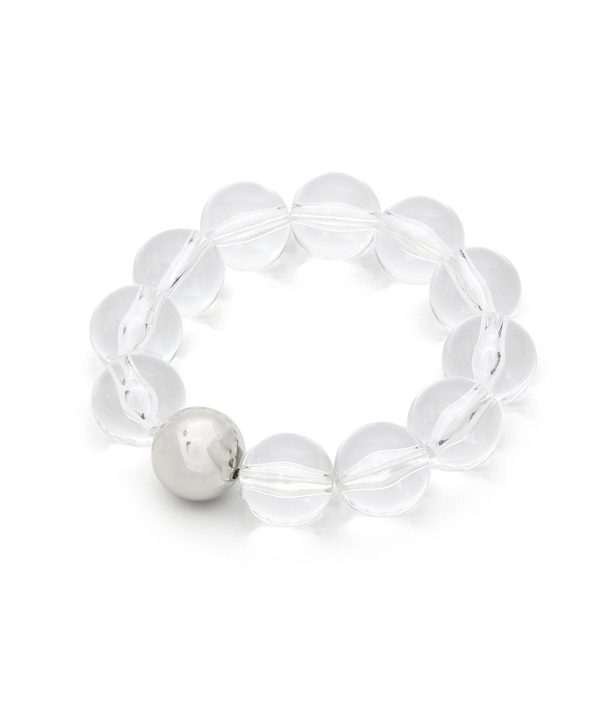 언더컨트롤 스튜디오(UNDERCONTROL STUDIO) 팔찌 겸 머리끈 BRACELET SCRUNCHIE / SILVER WATER BALL