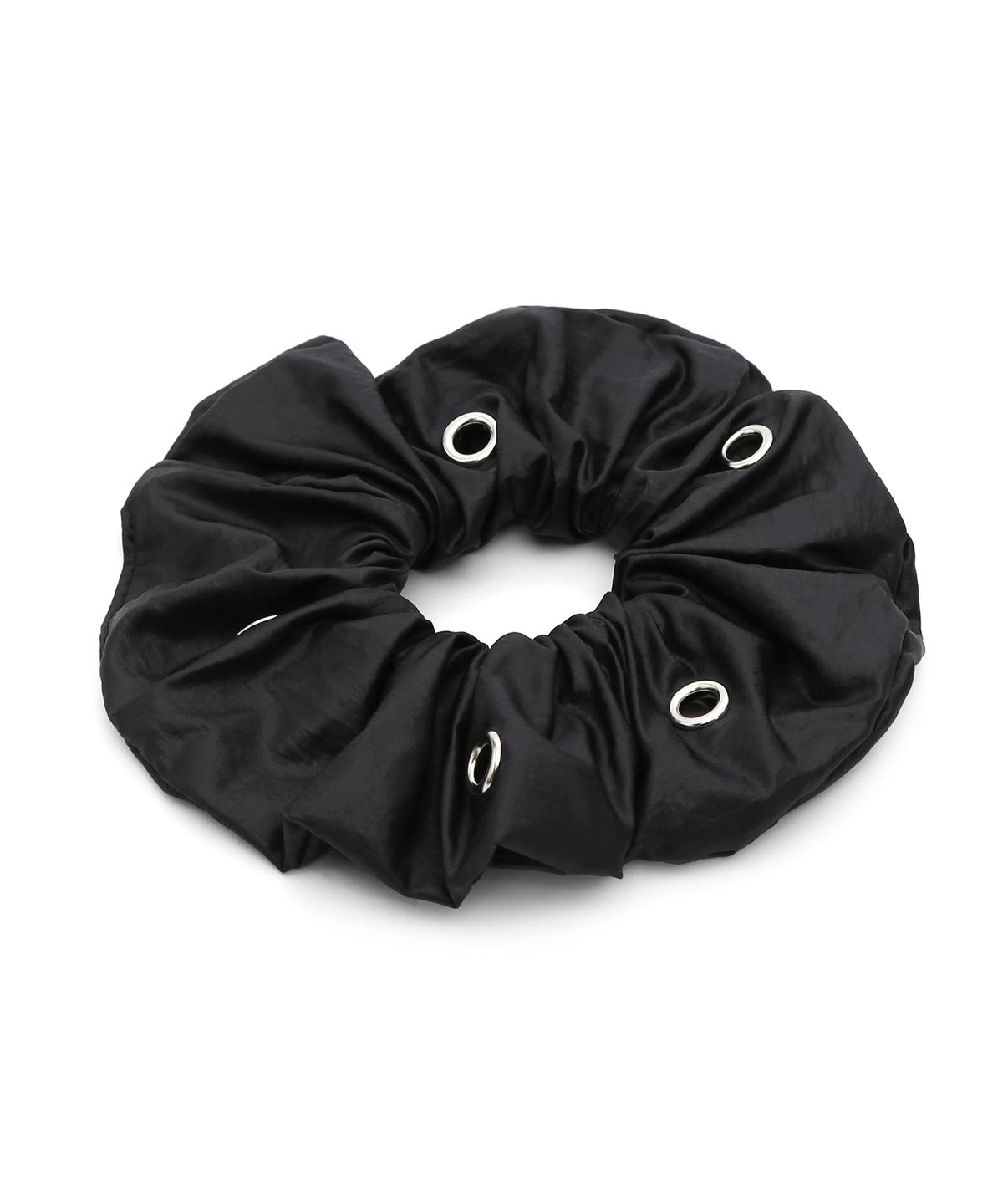 언더컨트롤 스튜디오(UNDERCONTROL STUDIO) 아일렛 스크런치 머리끈 SCRUNCHIE / MID / EYELET / WS / BLACK