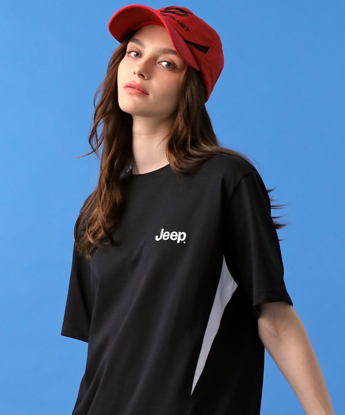 지프(JEEP) PARIS Sports 블록 볼캡 (JP5GCU196RD)