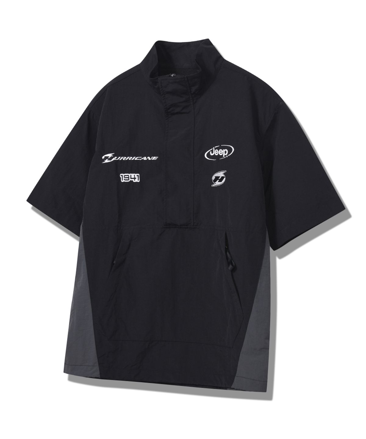 지프(JEEP) PARIS Sports 나일론 반팔 아노락 (JP5JPU850BK)