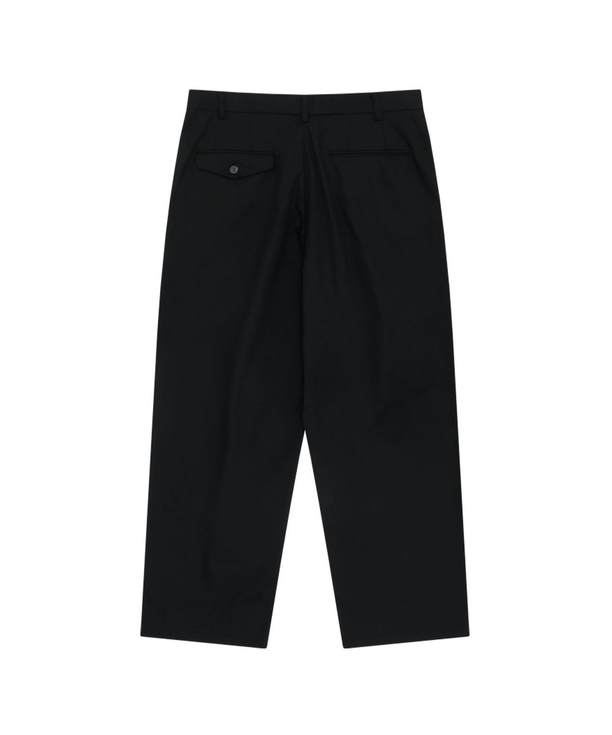 홍우성(HONGWOOSUNG) TAPERED FIT TROUSERS_BLACK